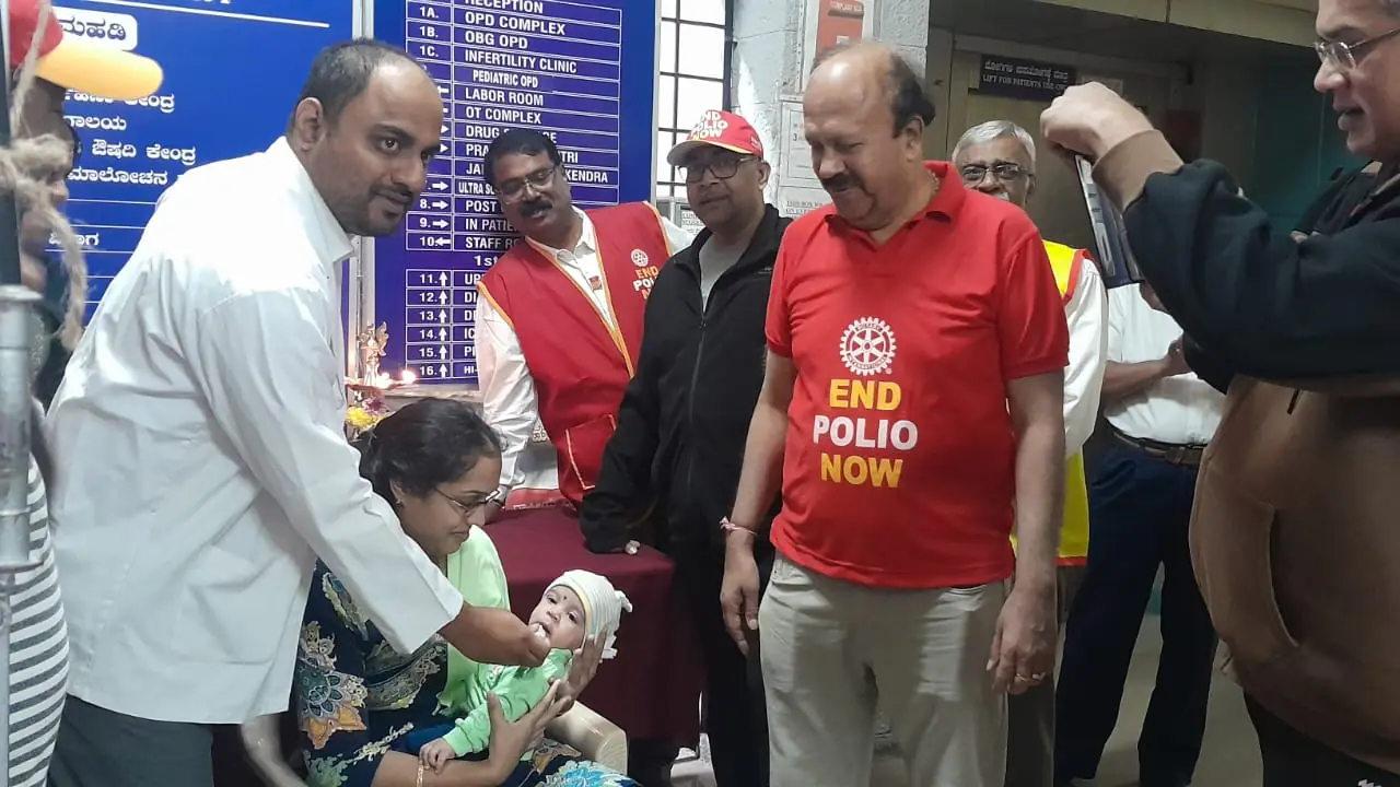 National Immunisation Day — polio drops, and Rotary's promise to finish the job